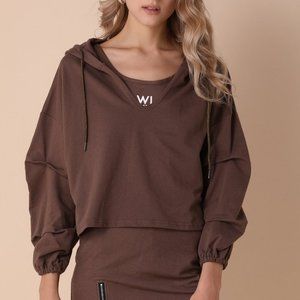 INFLUNZER Brown Hoodie